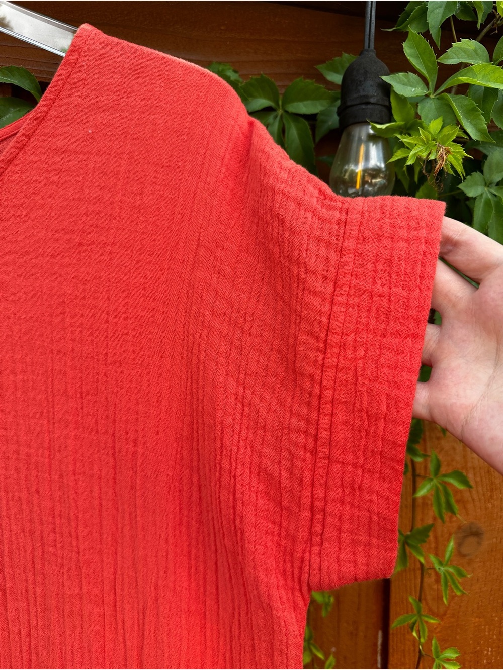 Eileen Fisher cotton gauze dress - Picture 7 of 8